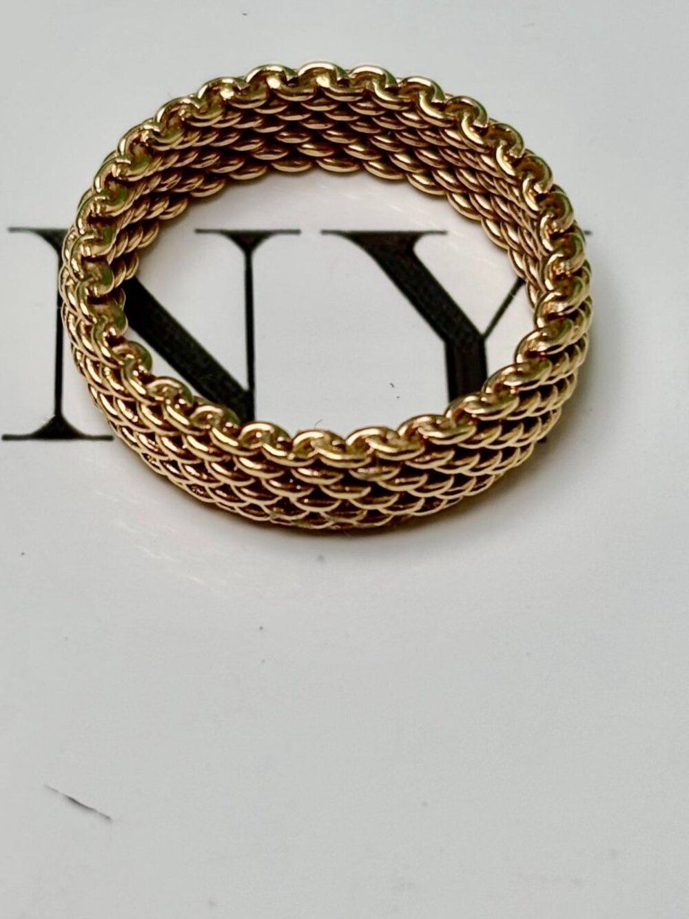 Tiffany & Co. Weave  18k Rose Gold band / Ring.